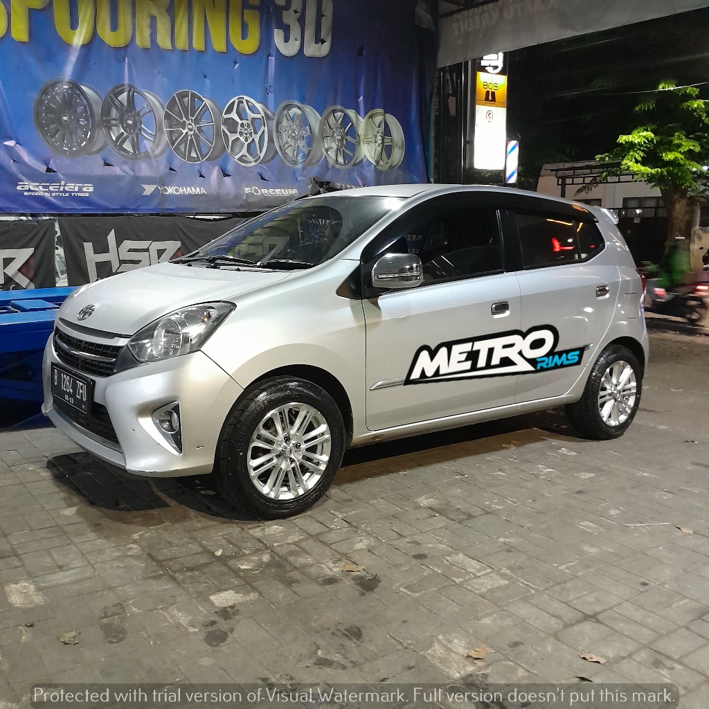 PAKET VELG PLUS BAN UNTUK MOBIL AGYA AYLA DLL USE HSR ALKANI RING 16 PLUS BAN 185 50 R16 ACCELERA