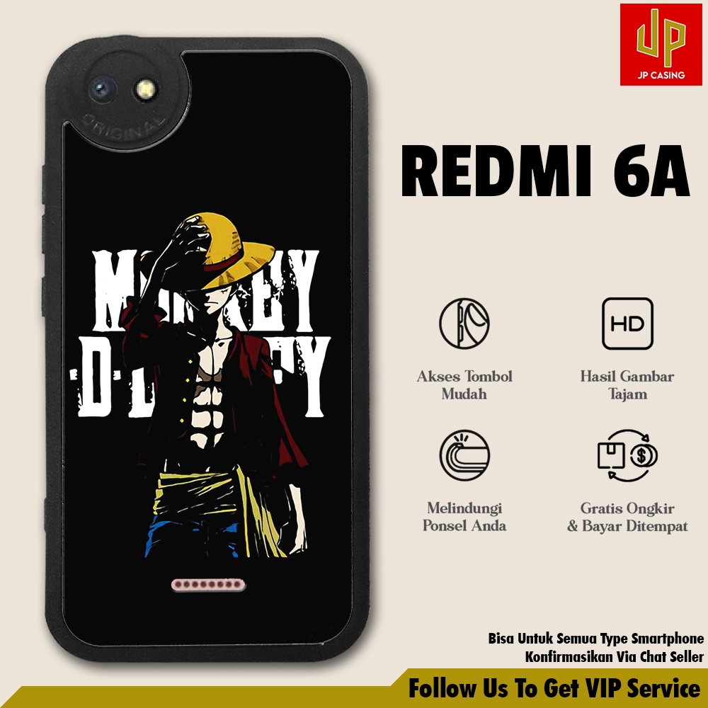 Case Xiaomi Redmi 6A [ ANIME LUFFY ] Casing Redmi 6A Hardcase Softcase Premium Glossy