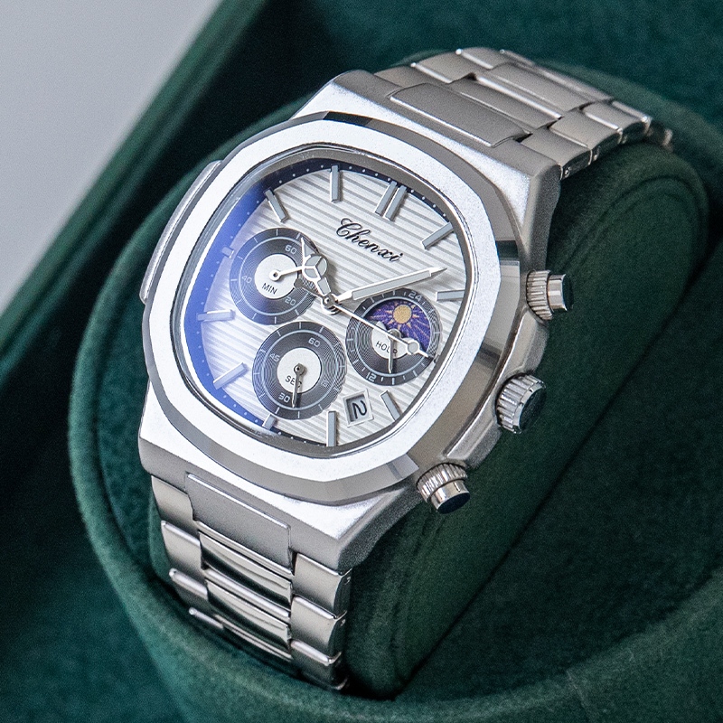 Jam Tangan Pria CHENXI 0092B 2025 Model Terbaru, Gaya Trendi, Otomatis Mekanis, Baja Tahan Karat, Mu