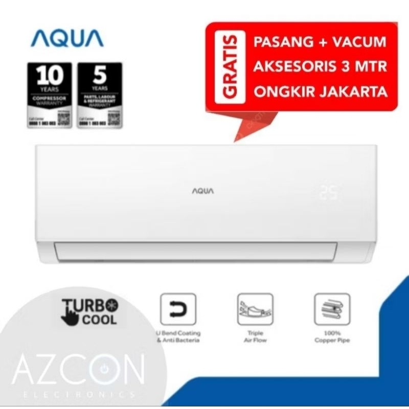 +PASANG AC AQUA 1 PK Standard R32 NEW