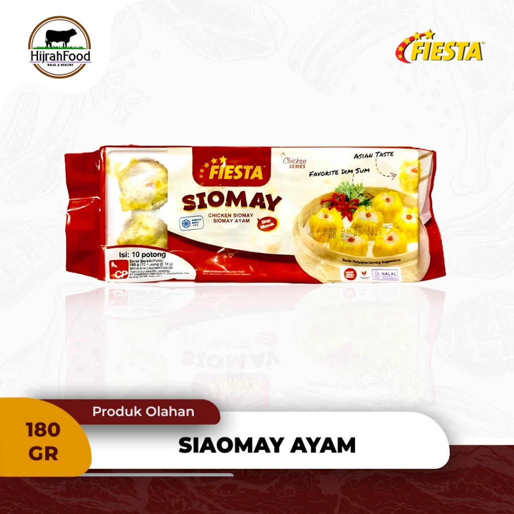 

Fiesta Siomay Ayam Chicken Siomay 180 gr Isi 10 Potong