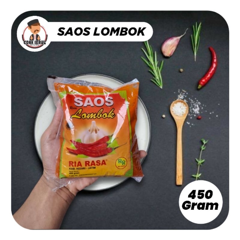 

[ 450 Gram ] Saos Lombok Ria Rasa / Saos Bantal Murah