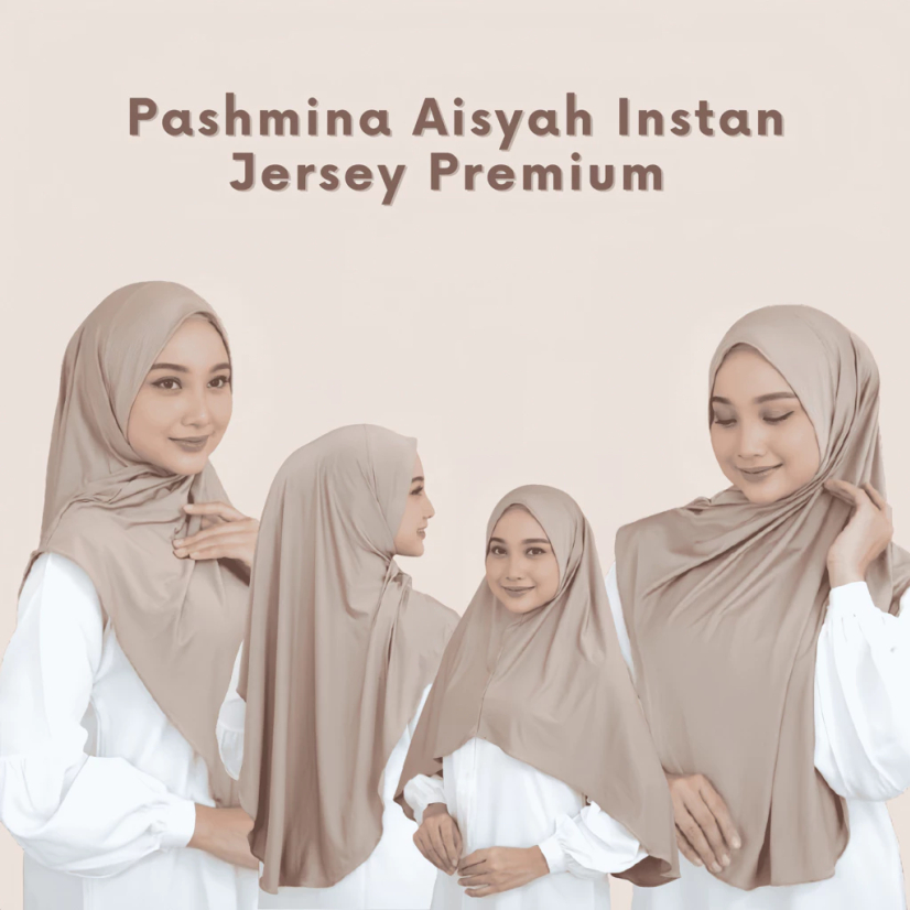 instan jersey pashmina premium jilbab pashmina jersey aisyah instan