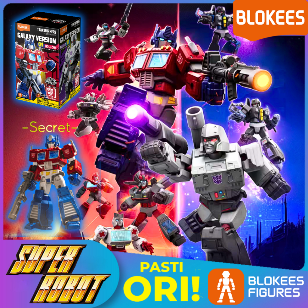 𝗕𝗟𝗢𝗞𝗘𝗘𝗦 Figure Blind Box Transformers GV-01 Galaxy Version 01 Roll Out - Optimus Prime / Megatron / 