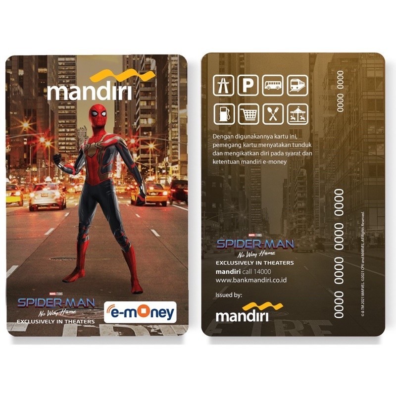 E-Money by Mandiri Spiderman No Way Home Standing Pose