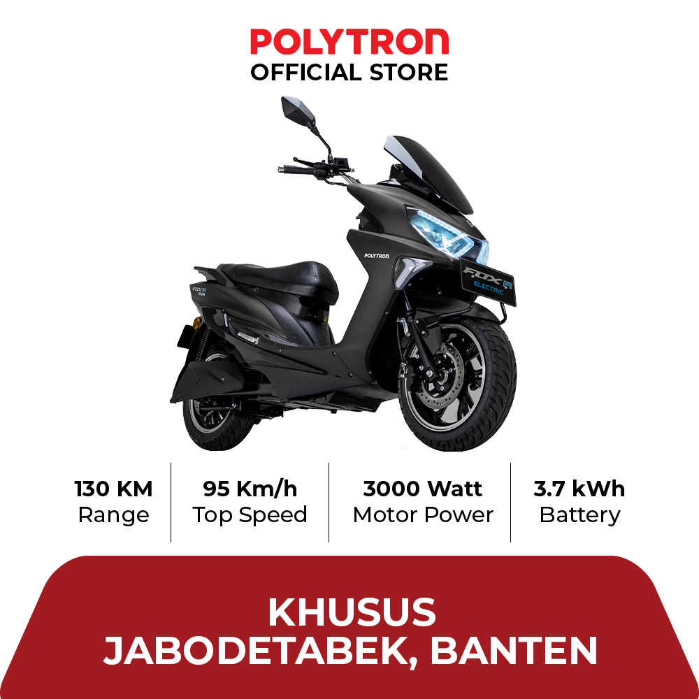 SUBSIDI POLYTRON Fox R Sepeda Sepeda Motor Listrik - OTR Jabodetabek - Banten