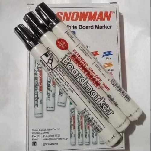 

Spidol Snowman Whiteboard / White Board Marker Abg-12 / Abg12 terlaris