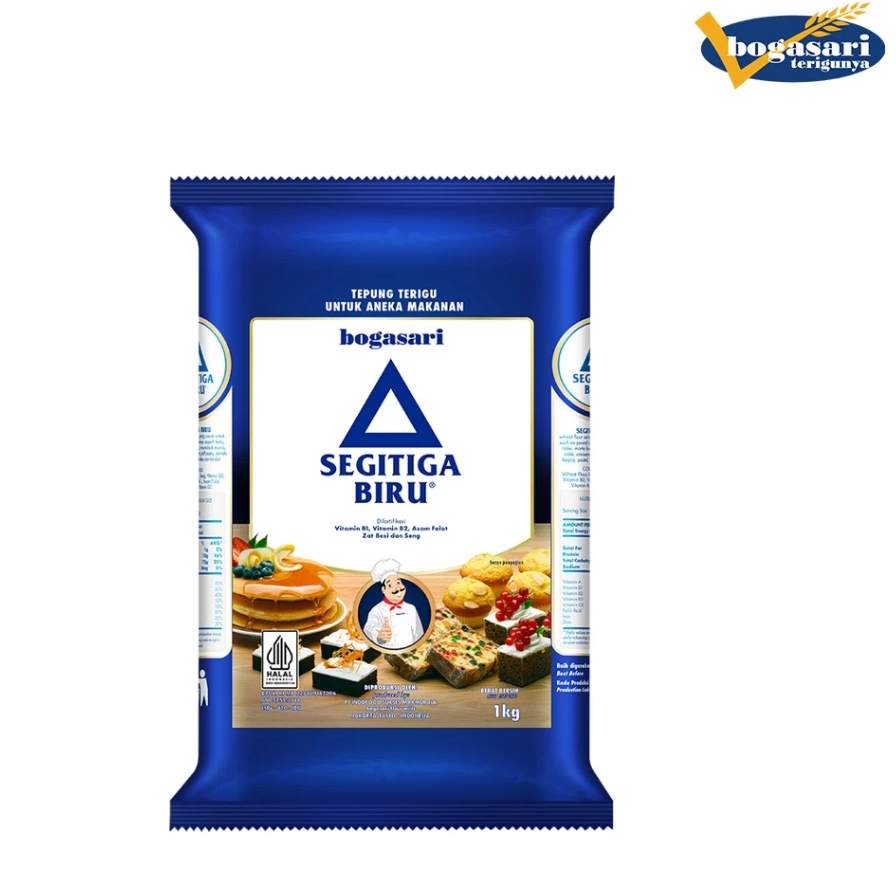 

Tepung Terigu Segitiga Biru Premium 1 Kg