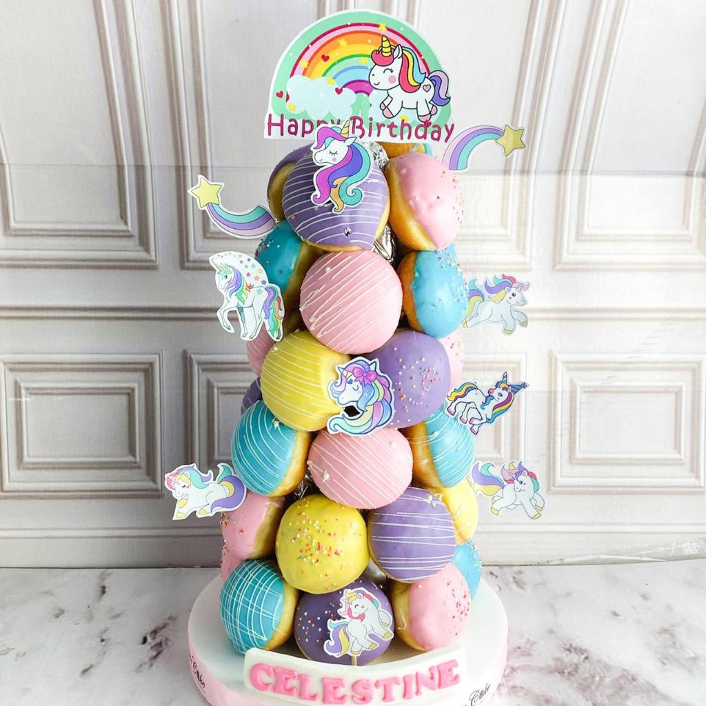 donat/donat ulang tahun/donat tea unicorn/Donat Ultah/Donat jakarta