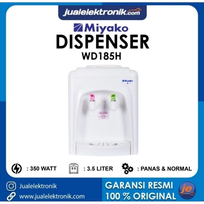 DISPENSER MIYAKO GALON ATAS HOT&NORMAL WD185 DISPENSER MIYAKO