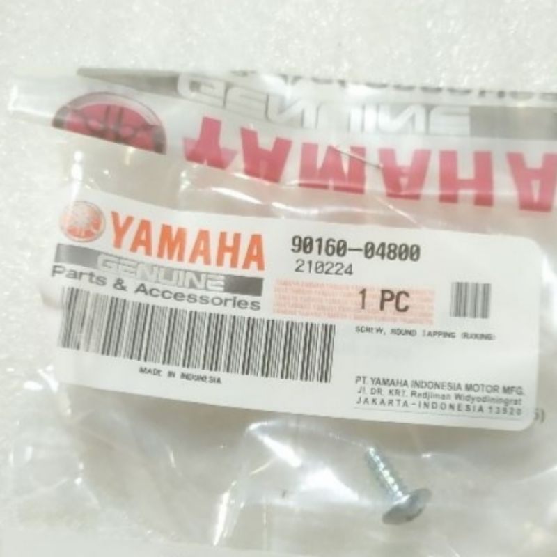 screw round tapping baut kasar dudukan lampu sein depen belakang RXK Rx king Rxking 90160-04800 asli