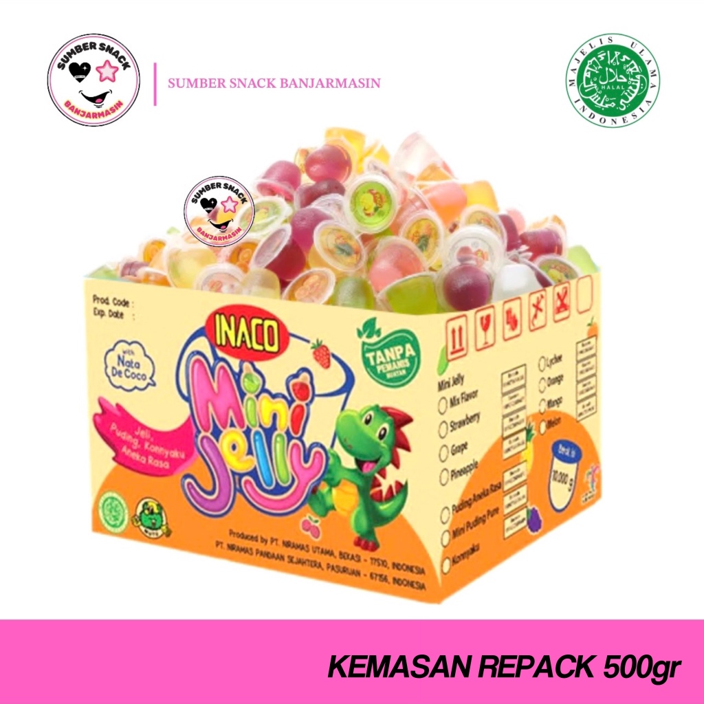 

Inaco Mini Jelly Mix Flavor (Repack 500g)