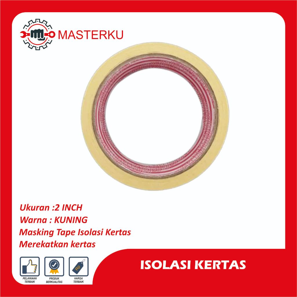 Isolasi Kertas Tebal 2 inch" / Selotip / lakban kertas / isol kertas tebal