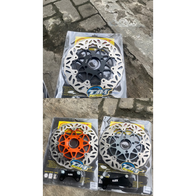 piringan cakram JFK 260mm floating Beat Jupiter Grey Black orange