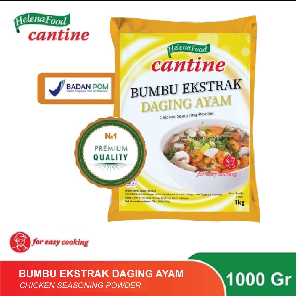 

Bumbu Kaldu Penyedap Ekstrak Ayam Chicken Seasoning Cantine 1 Kg Bag