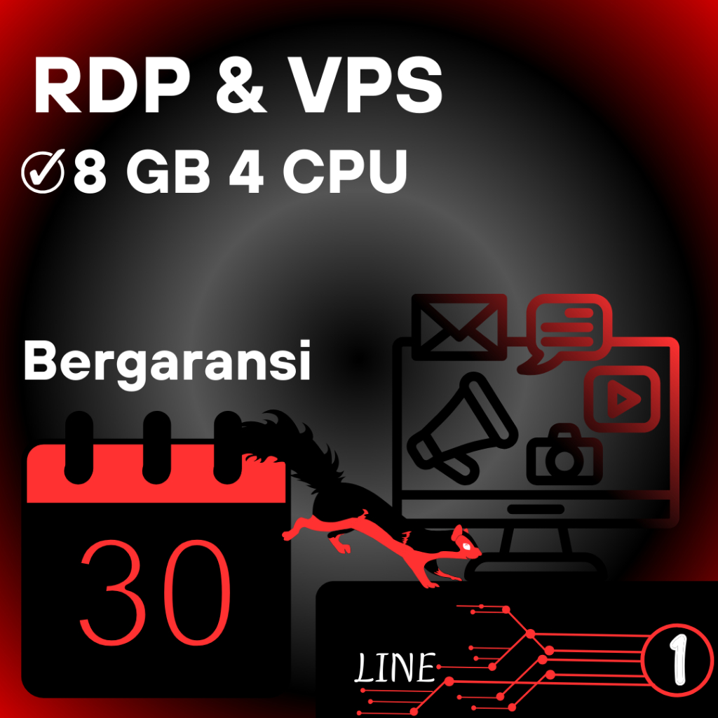 RDP & VPS WINDOWS 8GB/4CPU FULL ADMIN MURAH 30 HARI