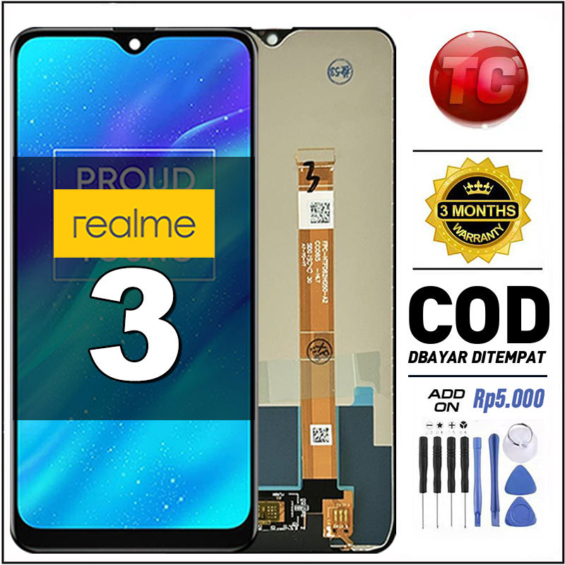 TC LCD For Realme 3 Fullset hp Touchscreen Kompatibel untuk Glass Touch Screen Digitizer COD