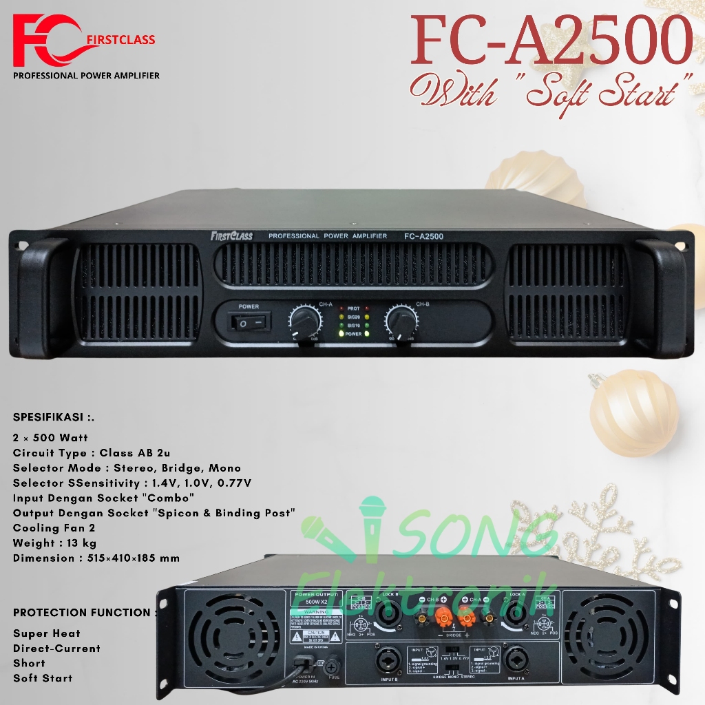 Power Amplifier Firstclass FC A2500 / FC-A-2500 / FCA 2500