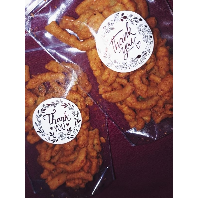 

Keripik Usus Kiloan (Small) Rasa Pedas Daun Jeruk Pouch Kecil