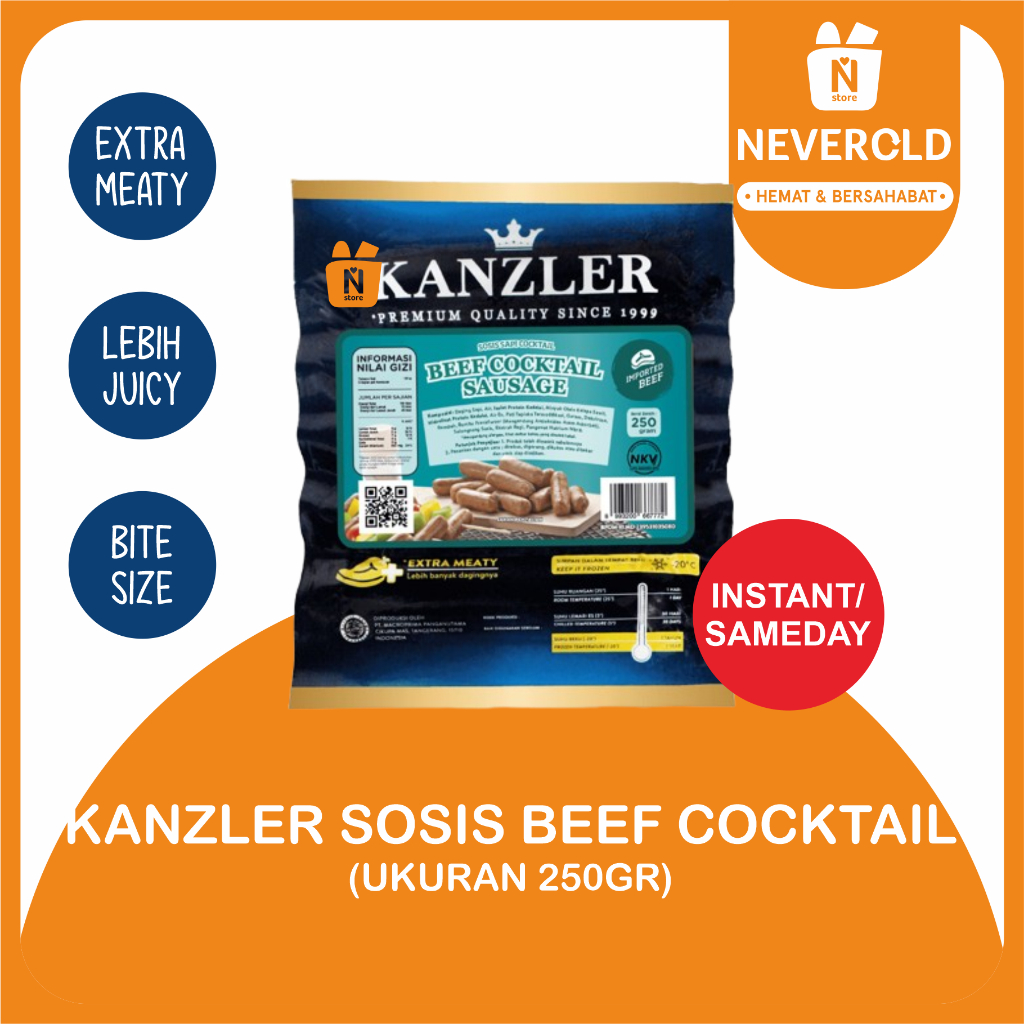 

KANZLER SOSIS BEEF COCKTAIL 250GR