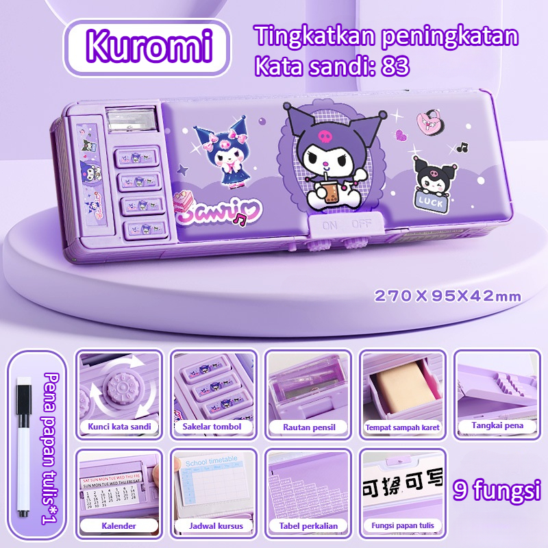 

[Penjual Lokal] New Design Tas pena password katun berkapasitas besar Berpenampilan Tinggi Pencil Cases Large Capacity Pencil Bag