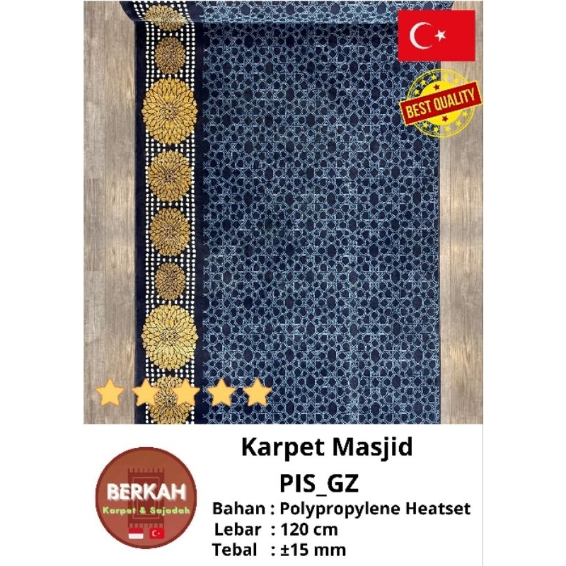 Karpet Masjid Turki / Sajadah Masjid PIS_New Tebal Empuk