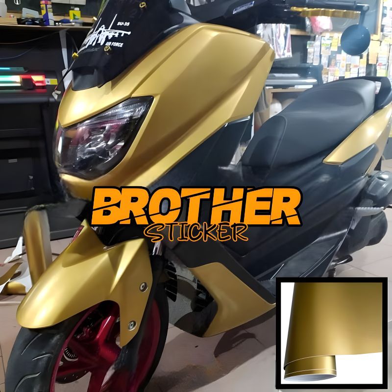 stiker skotlet soft gold sticker motor gold matt scotlite gold doff