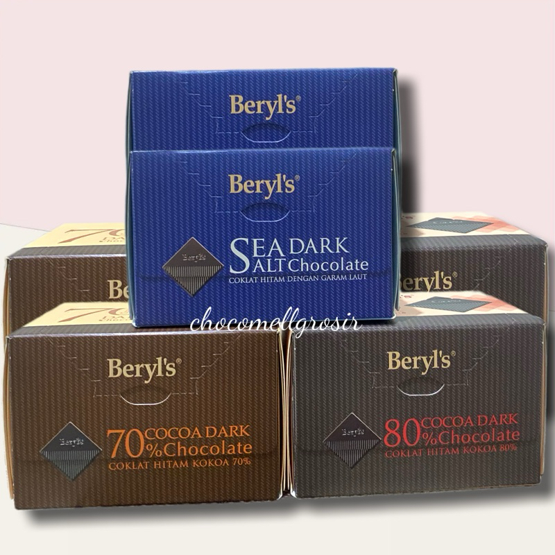 

Beryl's Sea Salt Dark Chocolate (Coklat hitam dengan Garam laut)