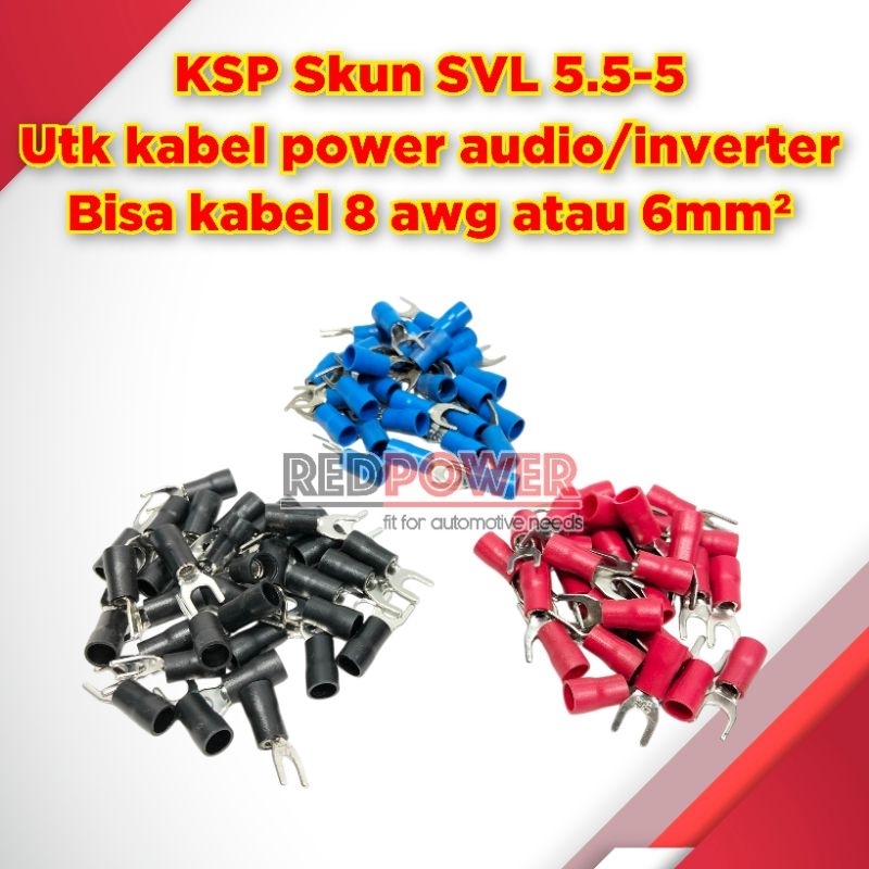 KSP Skun Y garpu SVL 5.5-5 kabel 6mm 8 awg power audio inverter ac dc