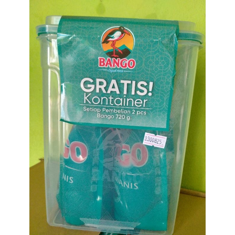 

KECAP BANGO 720gram isi 2 FREE KONTAINER