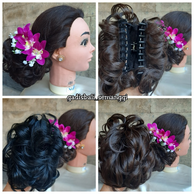 sanggul cakar/ sanggul ulir jepit/ sanggul modern