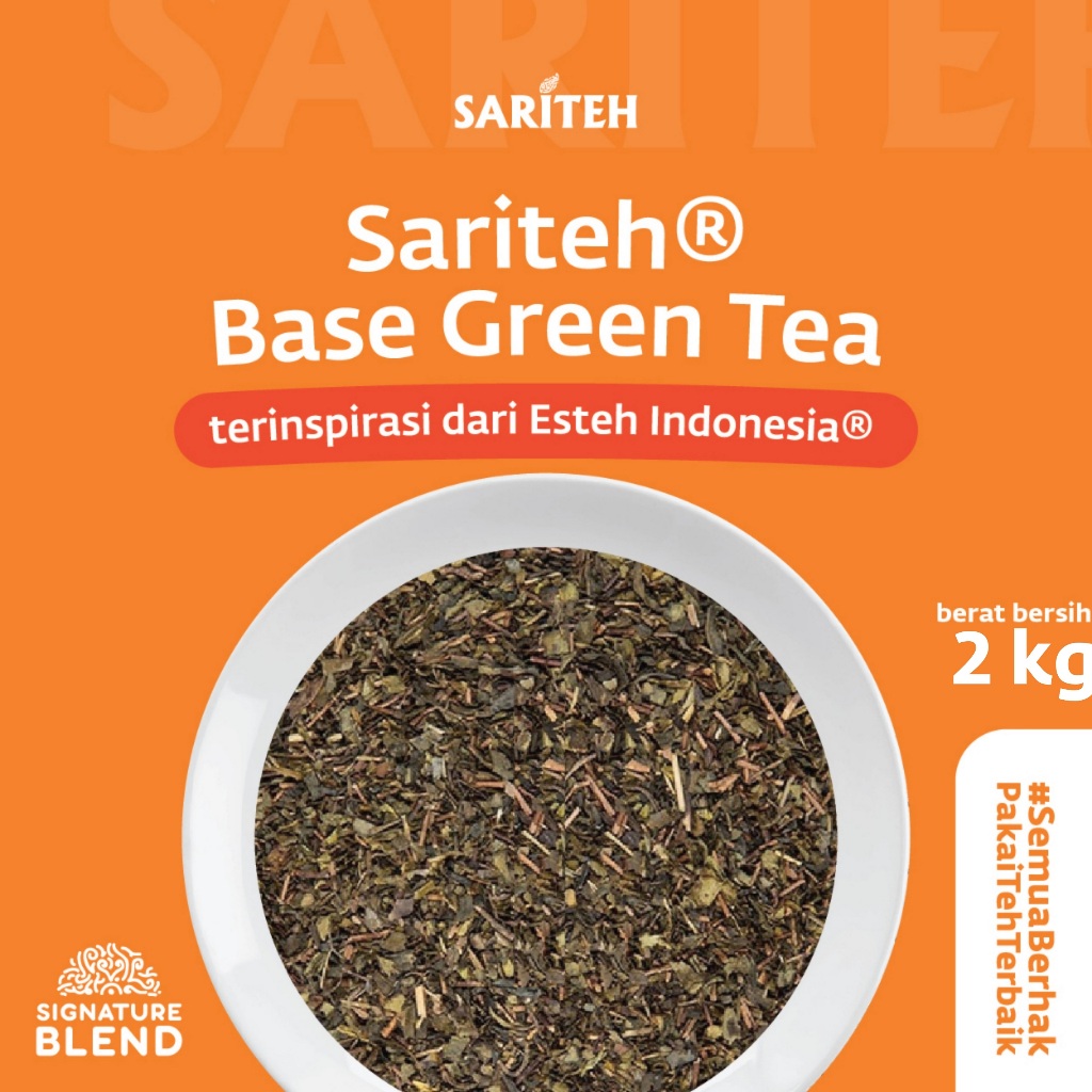 

Sariteh Indonesia x Esteh Indonesia Base Green Tea Blend - Base Teh Hijau - 2 kg