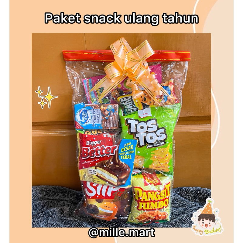 

Paket Ulang Tahun Anak/Bingkisan Ulang Tahun Anak/Souvernir Pesta Ulang Tahun/Hampers Ulang Tahun Anak/Paket Makanan Ringan Anak