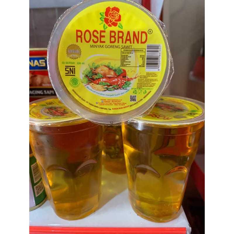 

MINYAK GORENG/MINYAK GORENG ROSEBRAND GELAS CUP 220 ML