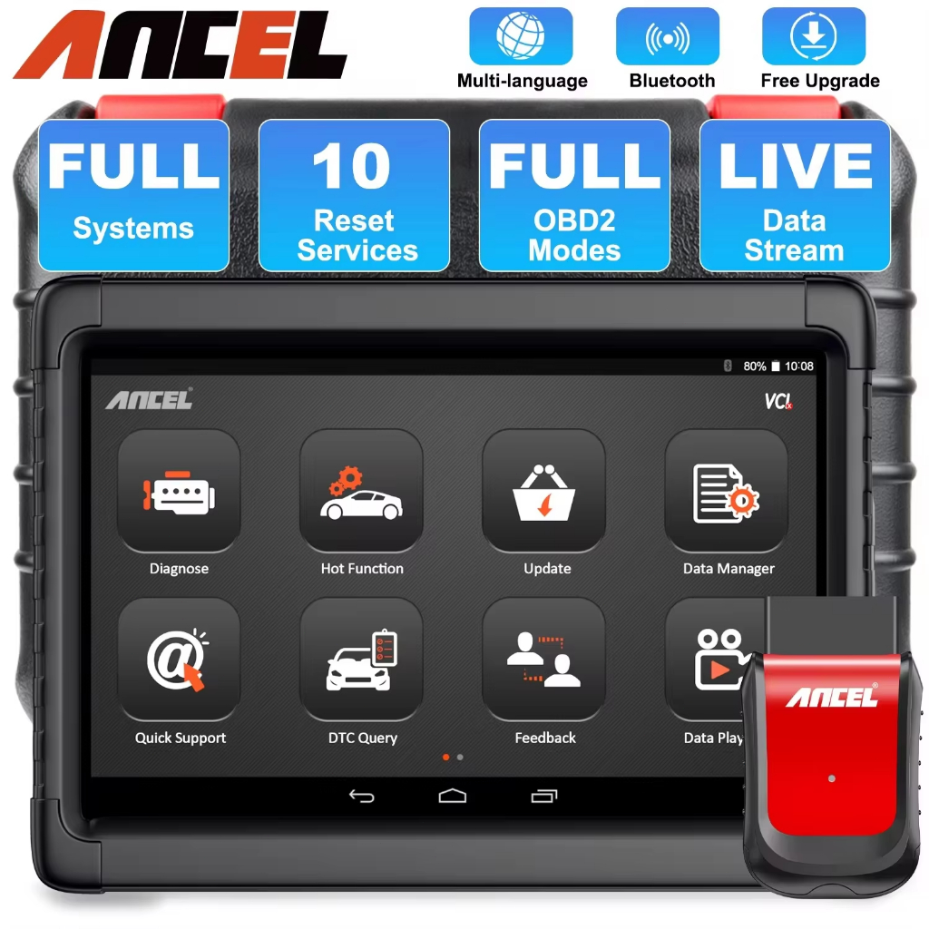 Ancel X6 OBD2 Car Scanner ABS Airbag Oil EPB BMS Reset OBD 2 Automotive Scanner Code Reader