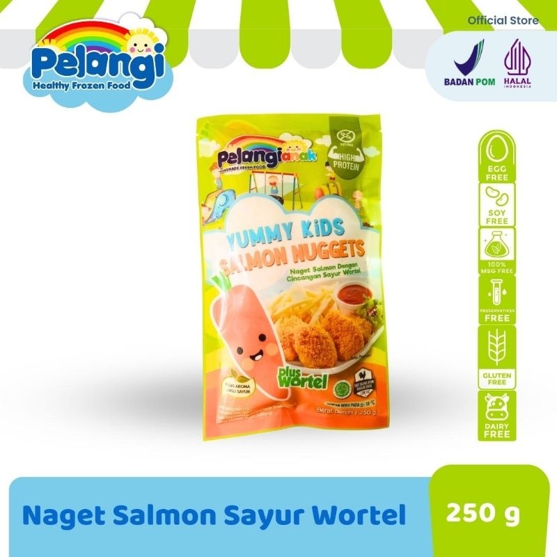 

Nugget salmon sayur wortel /NON MSG/ NON PENGAWET/pelangi anak sehat