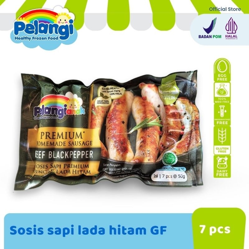 

Sosis sapi lada hitam / NON MSG / NON PENGAWET/ pelangi anak sehat