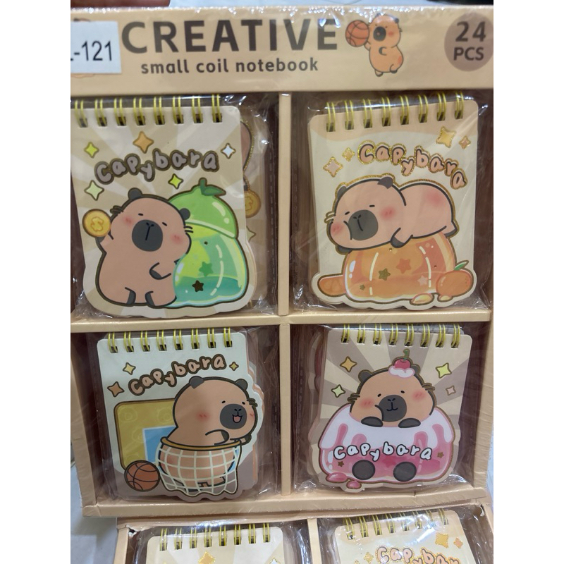 

1 BOX NOTEBOOK CAPYBARA NEW ISI 24