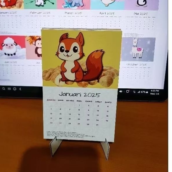 

Kalender Meja 2025 (Craft)