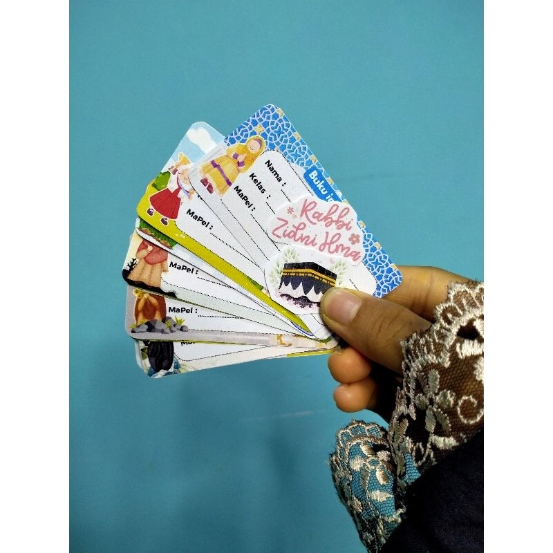 

Sticker Label Nama Buku Tulis 1 Pack (7 pcs) Free 2 sticker