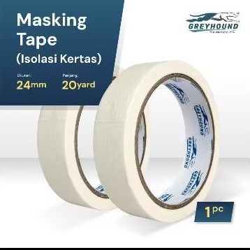 

GREYHOUND Masking Tape Isolasi Kertas 24mm 20yard