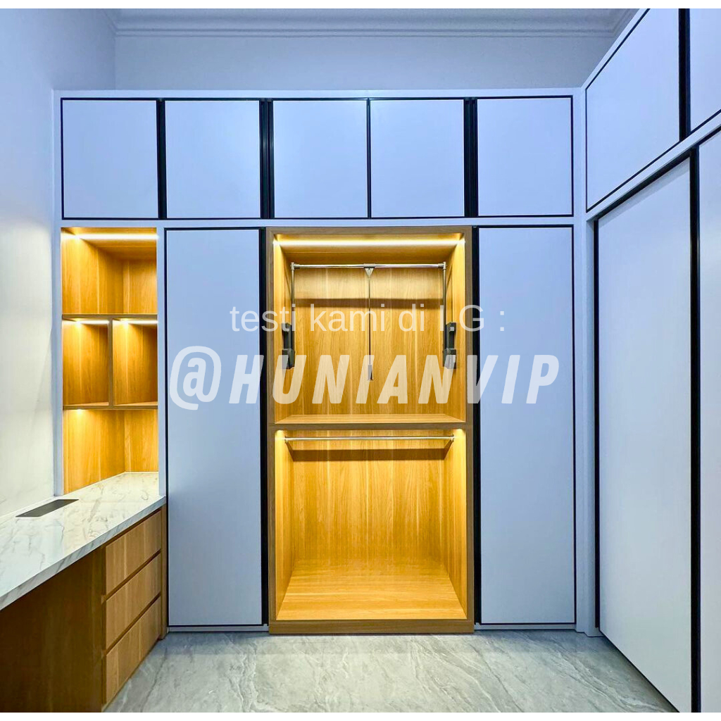 lemari pakaian Wardrobe - custom furniture - HPL - TERMURAH