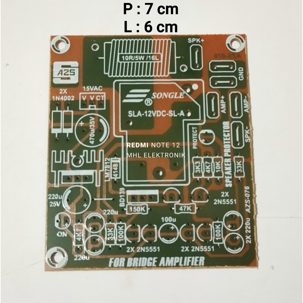 PCB SPEAKER PROTECTOR BTL BRIDGE SPEAKER PROTEKTOR KHUSUS BTL BRIDGE PCB Speaker Protector For Bridg