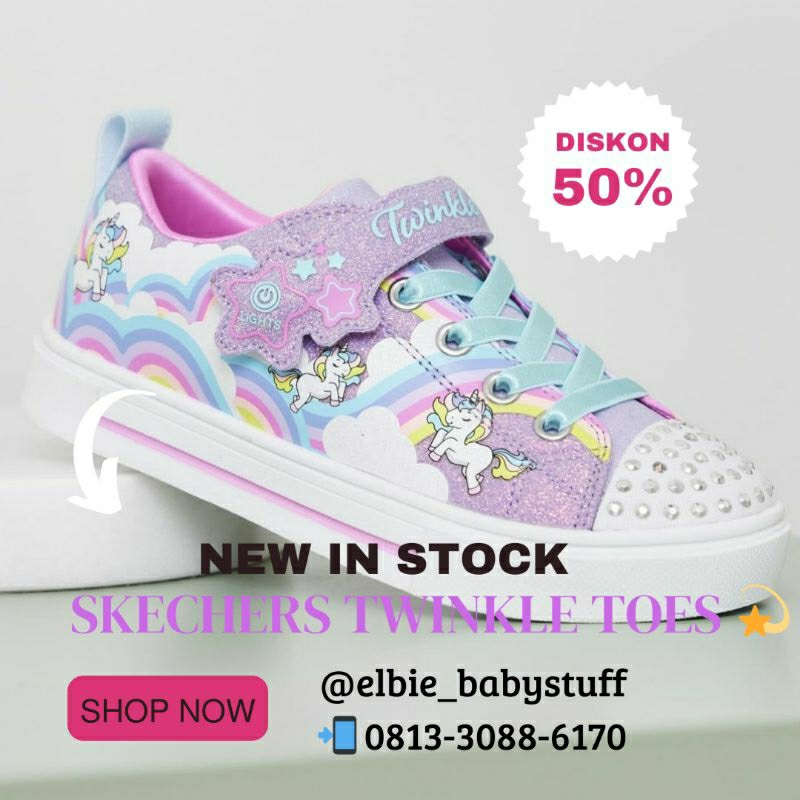 SKECHERS TWINKLE TOES UNICORN KIDS ORIGINAL