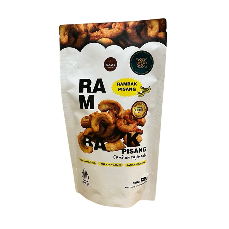 

Rambak Pisang Premium 120 gr, Halal, tanpa gula, tanpa pengawet, tanpa pewarna