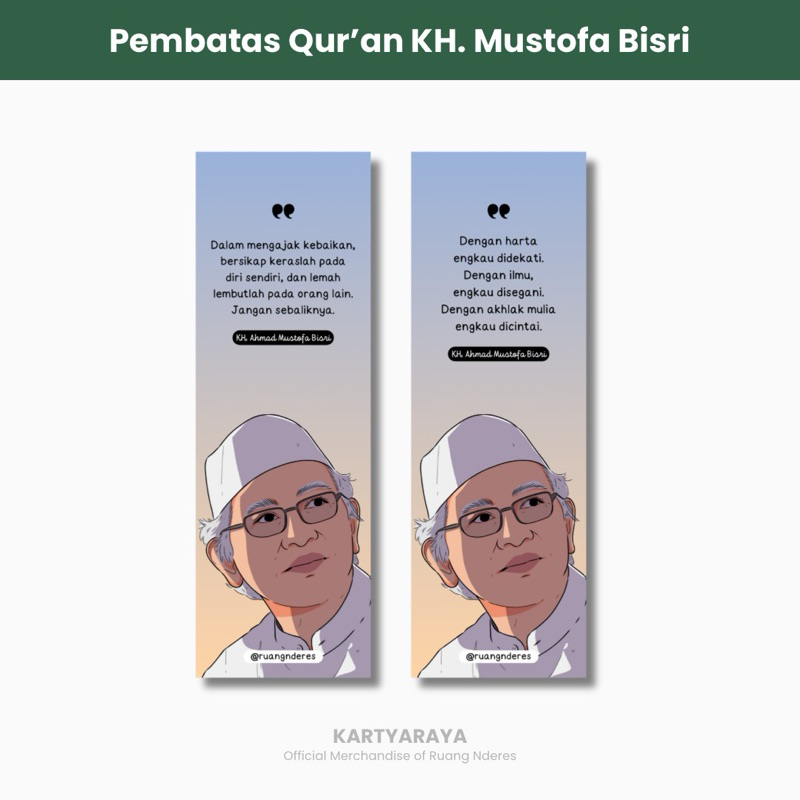 

Pembatas Quran/ Buku Motivasi Dawuh KH. Mustofa Bisri | Ruang Nderes