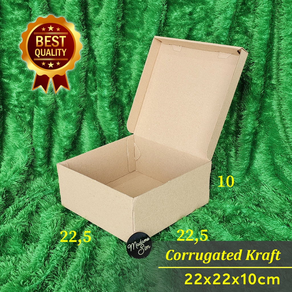 

KOTAK KUE - CAKE BOX 22x22x10 (ISI 10 PCS)