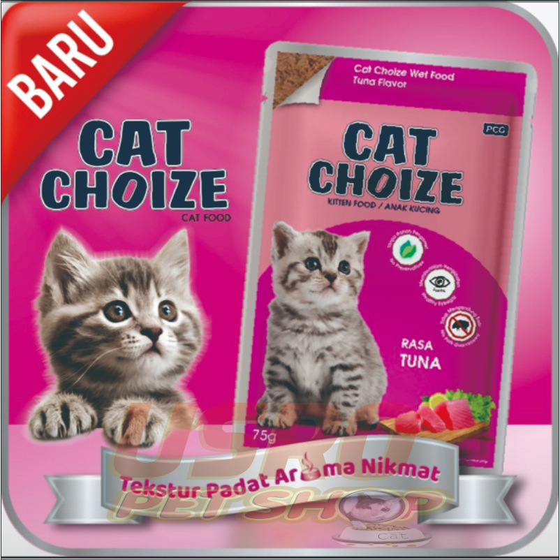 Cat Choize Pouch Kitten Tuna 75gr - Makanan Kucing Basah