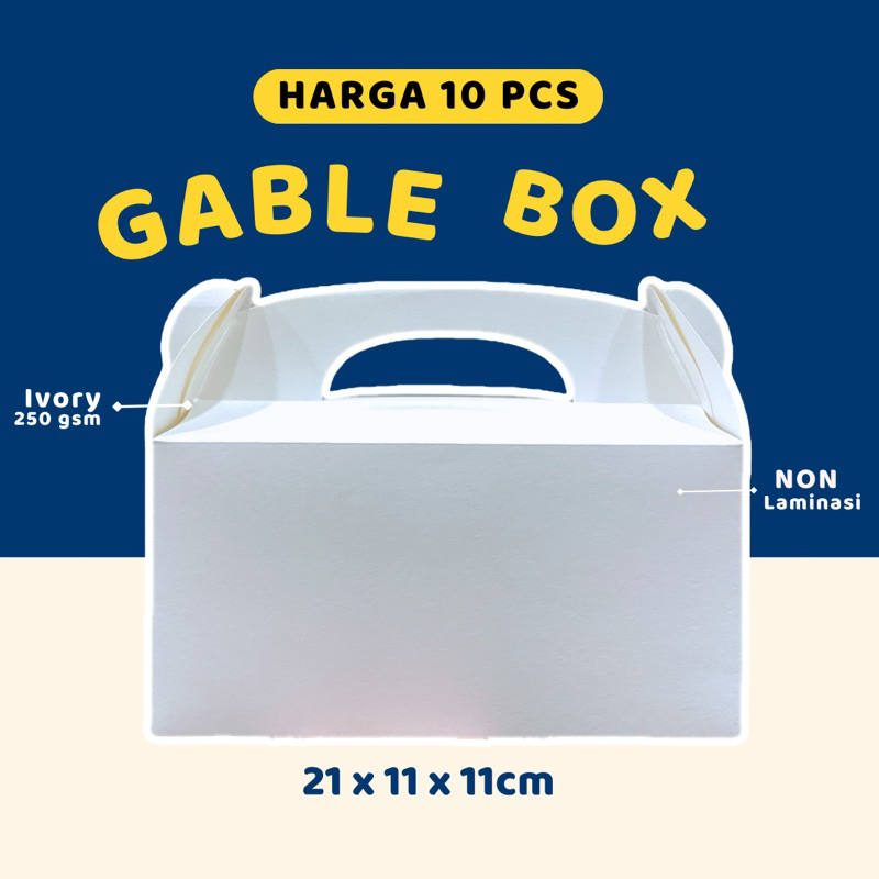

(HARGA 10 PCS) GABLE BOX XL ONLY