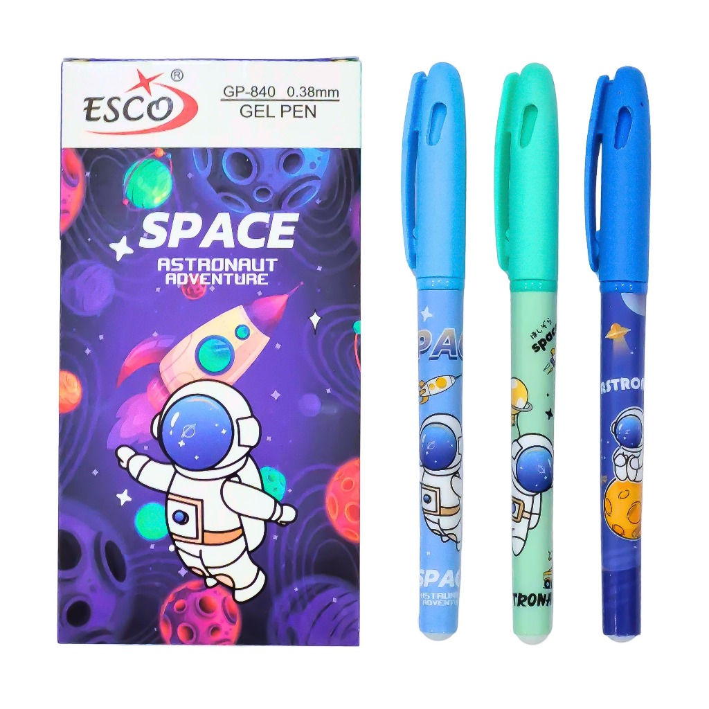 

1 LSN / 12 PCS Gel Pen Pulpen ESCO GP-840 Space Astronaut
